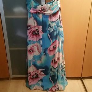 Xhilaration strapless floral dress